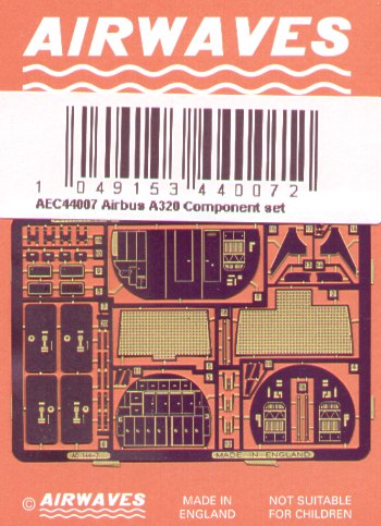 Airwaves (etched) AEC44007 1:144 Airbus A320 doors and interior etc