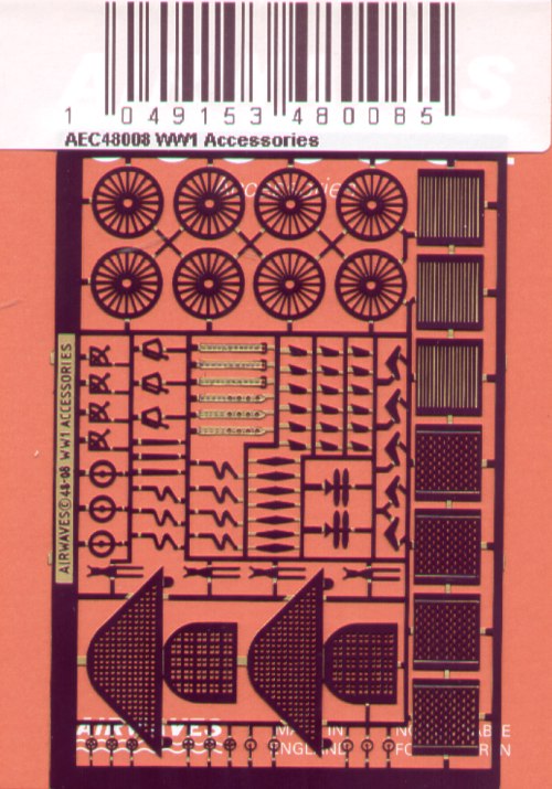 Airwaves (etched) AEC48008 1:48 WWI aircraft Accessories