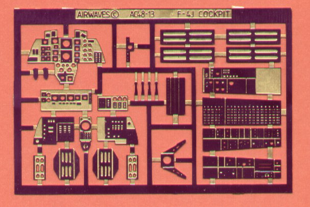 Airwaves (etched) AEC48013 1:48 McDonnell F-4J Phantom Cockpit Set