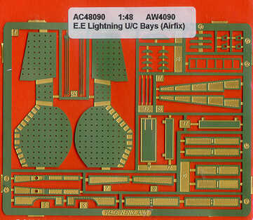 Airwaves AEC48090 BAC/EE Lightning F.2A/F.6 U/C Bays Etch 1:48