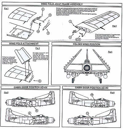 Airwaves AEC48098 Skyraider Wingfold & Douglas AD-4N/Q Conv 1:48