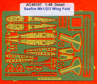 Airwaves AEC48107 Supermarine Seafire Mk.1/2/3 Wingfold Etch 1:48