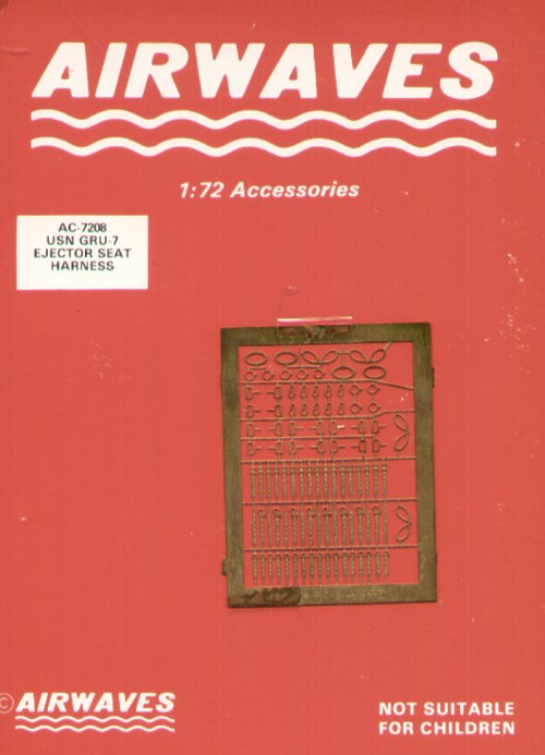 Airwaves (etched) AEC72008 1:72 USN GRU-7 Ejection seat Harness [3151-36]