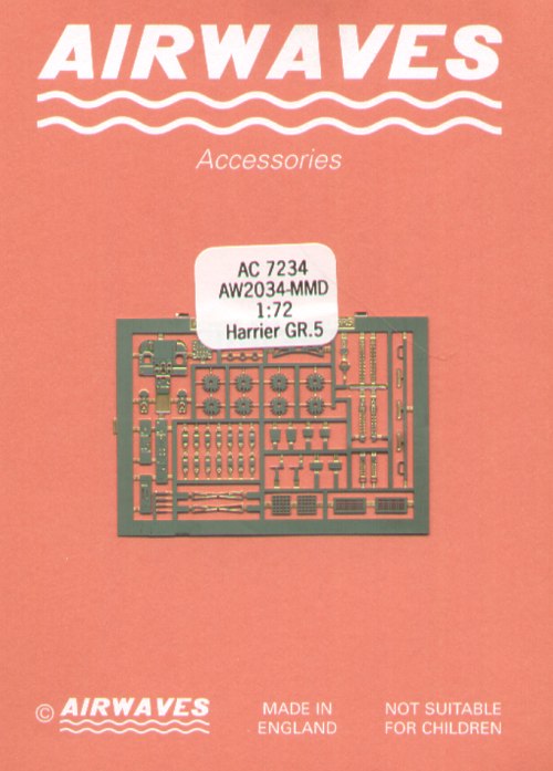 Airwaves (etched) AEC72034 1:72 BAe Harrier GR.5