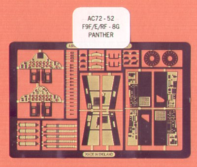 Airwaves (etched) AEC72052 1:72 Grumman F9F-2/P Panther
