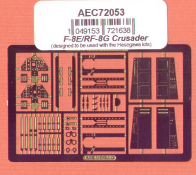 Airwaves AEC72053 1:72 Vought F-8E/RF-8G Crusader Cockpit Details