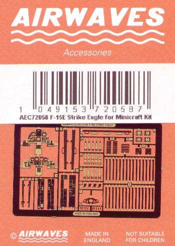 Airwaves (etched) AEC72058 1:72 McDonnell F-15E Strike Eagle