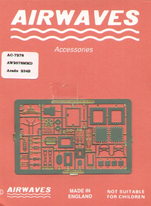 Airwaves (etched) AEC72078 1:72 Arado Ar-234B 'Blitz'