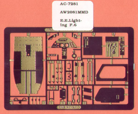 Airwaves (etched) AEC72081 1:72 BAC/EE Lightning F.6