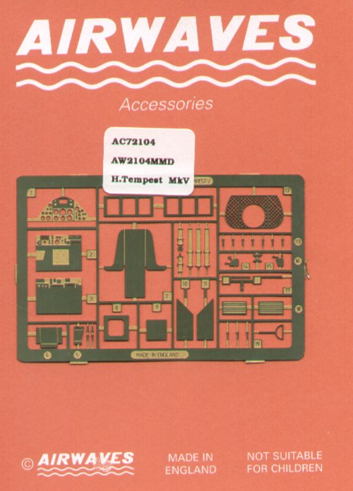 Airwaves (etched) AEC72104 1:72 Hawker Tempest Mk.V