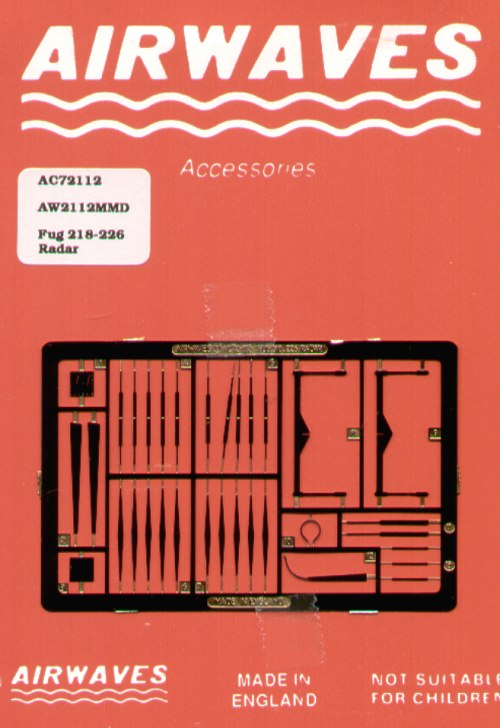 Airwaves (etched) AEC72112 1:72 FuG 218/226 radar [3841:36]