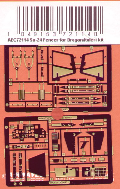 Airwaves (etched) AEC72114 1:72 Sukhoi Su-24 Fencer