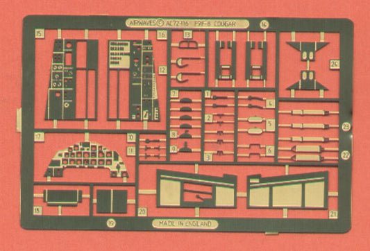 Airwaves (etched) AEC72116 1:72 Grumman F9F-8 Cougar