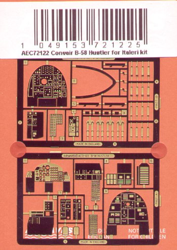 Airwaves AEC72122 Convair B-58 Hustler Instrument Panels 1:72