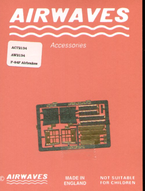 Airwaves (etched) AEC72134 1:72 Republic F-84F Airbrakes