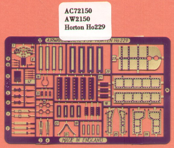 Airwaves (etched) AEC72150 1:72 Horten Go-229