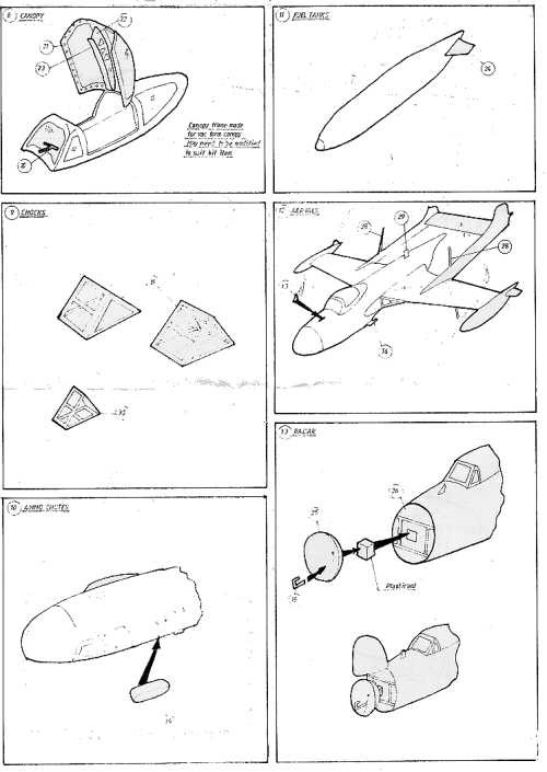 Airwaves (etched) AEC72162 1:72 de Havilland Sea Venom interior