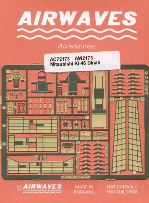 Airwaves (etched) AEC72173 1:72 Mitsubishi Ki-46 90 parts