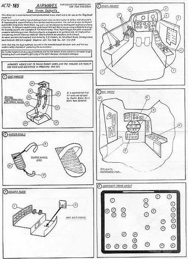 Airwaves AEC72185 1:72 de Havilland Sea Vixen FAW.2 interior