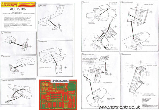 Airwaves AEC72186 de Havilland Sea Vixen FAW.2 Exterior Set 1:72