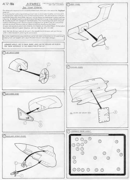 Airwaves AEC72186 de Havilland Sea Vixen FAW.2 Exterior Set 1:72