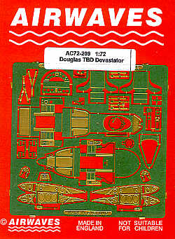Airwaves AEC72209 Douglas TBD-1 Devastator Wingfold/Cockpit 1:72