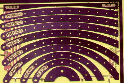 Airwaves (etched) AEM025 Radius Scribing Template [4229-8]