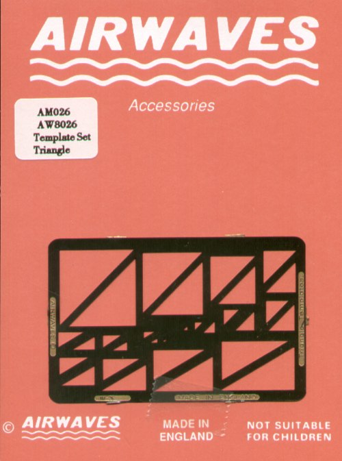 Airwaves (etched) AEM026 Triangular Scribing Template [Triangle] [4236:15]