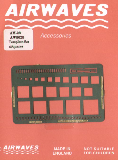 Airwaves (etched) AEM028 Square, Hinge and Scribing Template [4263]