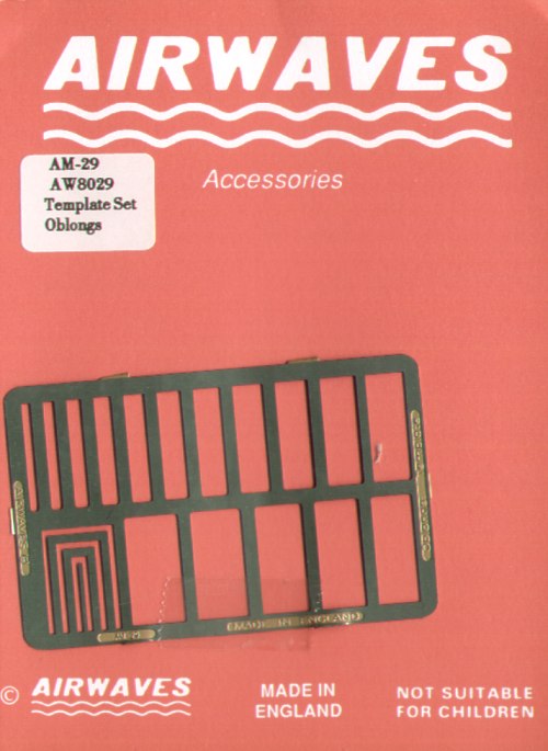 Airwaves (etched) AEM029 Rectangular Scribing Template [4264:15]