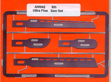 Airwaves (etched) AEM042 4 razor saws in 5 Thou Stainless Steel