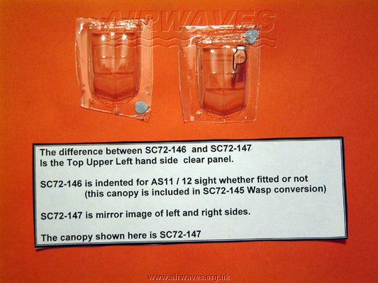 Airwaves AES72147 1:72 Westland Scout/Wasp canopy