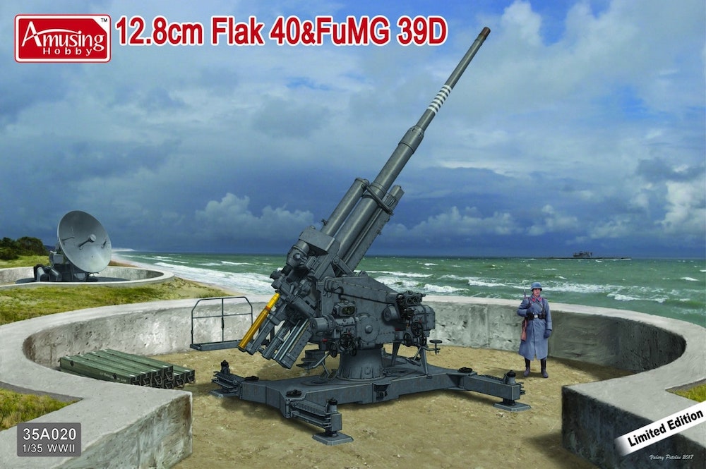 Amusing Hobby 35A020 12.8cm Flak 40&FuMG 39D 1:35 Model Kit