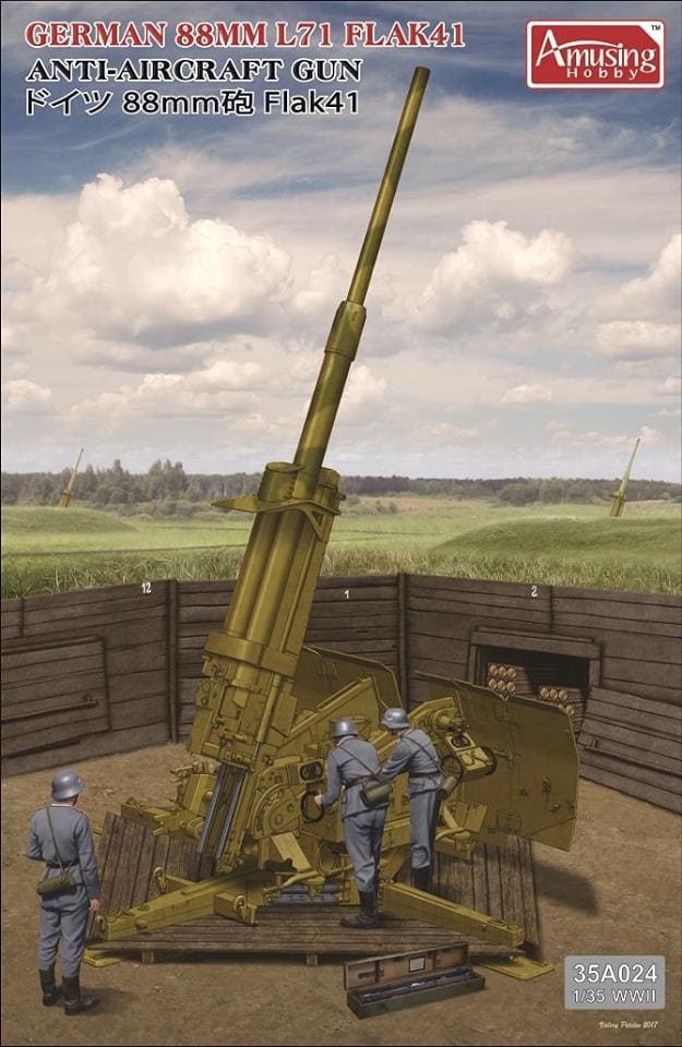 Amusing Hobby 35A024 88mm L71 Flak 41 1:35 Model Kit