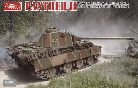 Amusing Hobby 35A040 Panther II Rheinmetall Turret 1:35 Model Kit