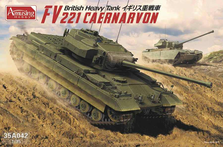 Amusing Hobby 35A042 FV221 Caernarvon British Heavy Tank 1:35 Model Kit