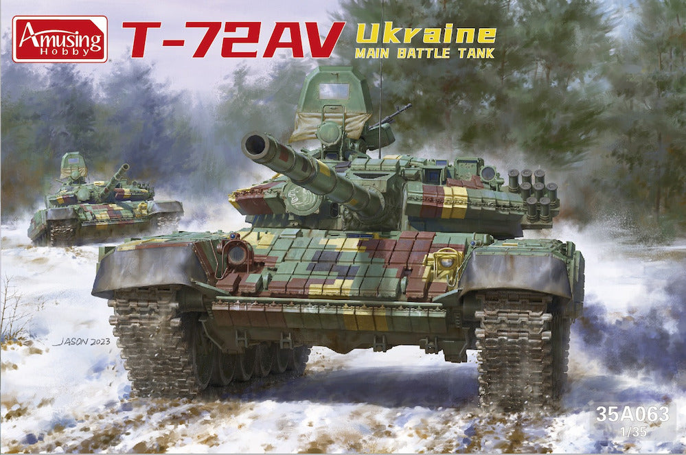 Amusing Hobby 35A063 T-72AV Ukraine MBT 1:35 Model Kit