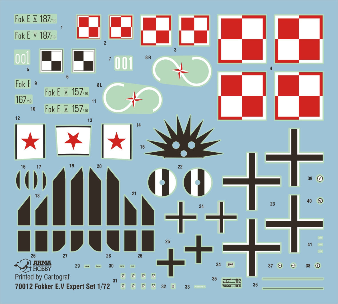 Arma Hobby AH70012 1:72 Fokker E.V Expert Set