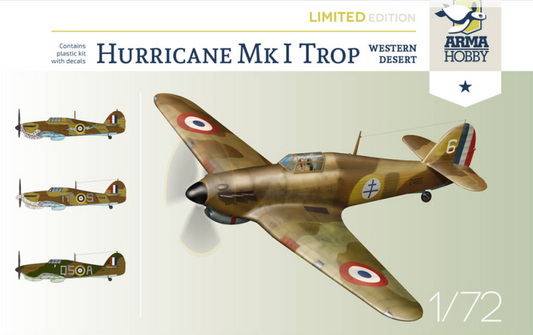 Arma Hobby AH70026 1:72 Hawker Hurricane Mk.I Trop Western Desert