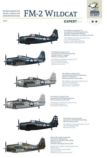 Arma Hobby AH70031 GM FM-2 Wildcat Expert Set w/Etch 1:72