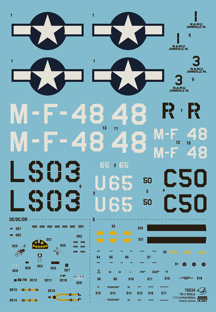 Arma Hobby AH70034 GM FM-2 Wildcat Training Cats Ltd Ed 1:72