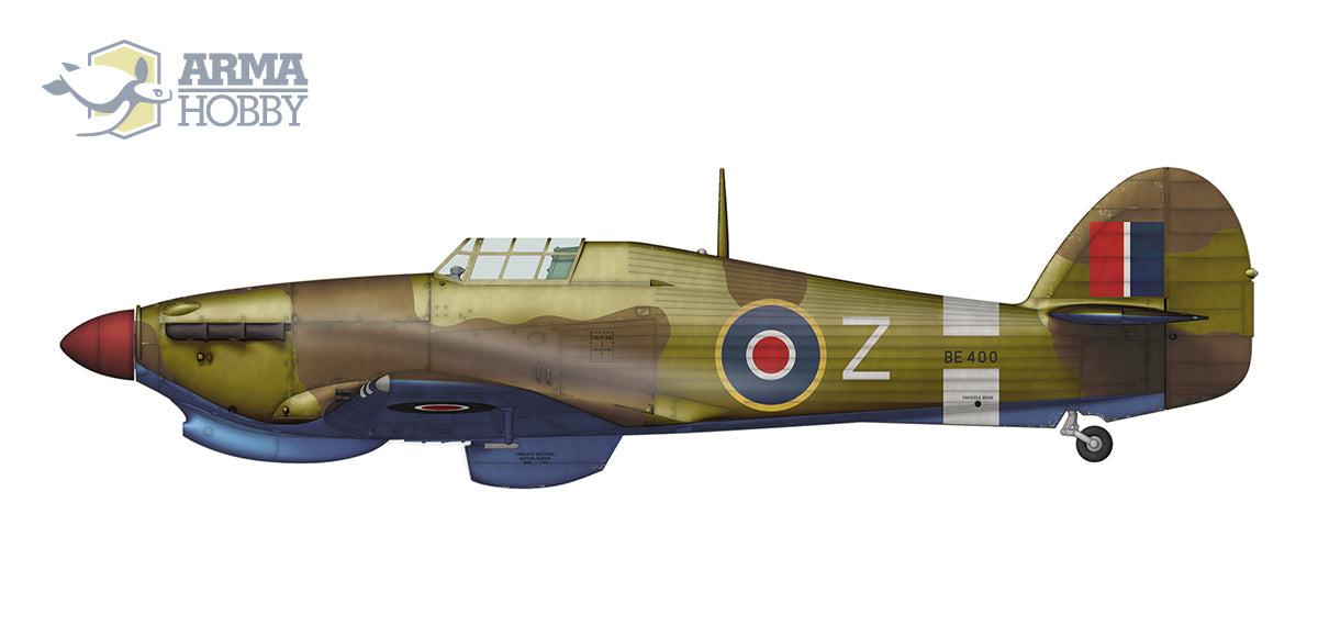 Arma Hobby AH70044 1:72 Hawker Hurricane Mk.IIb Trop with decals by Techmod