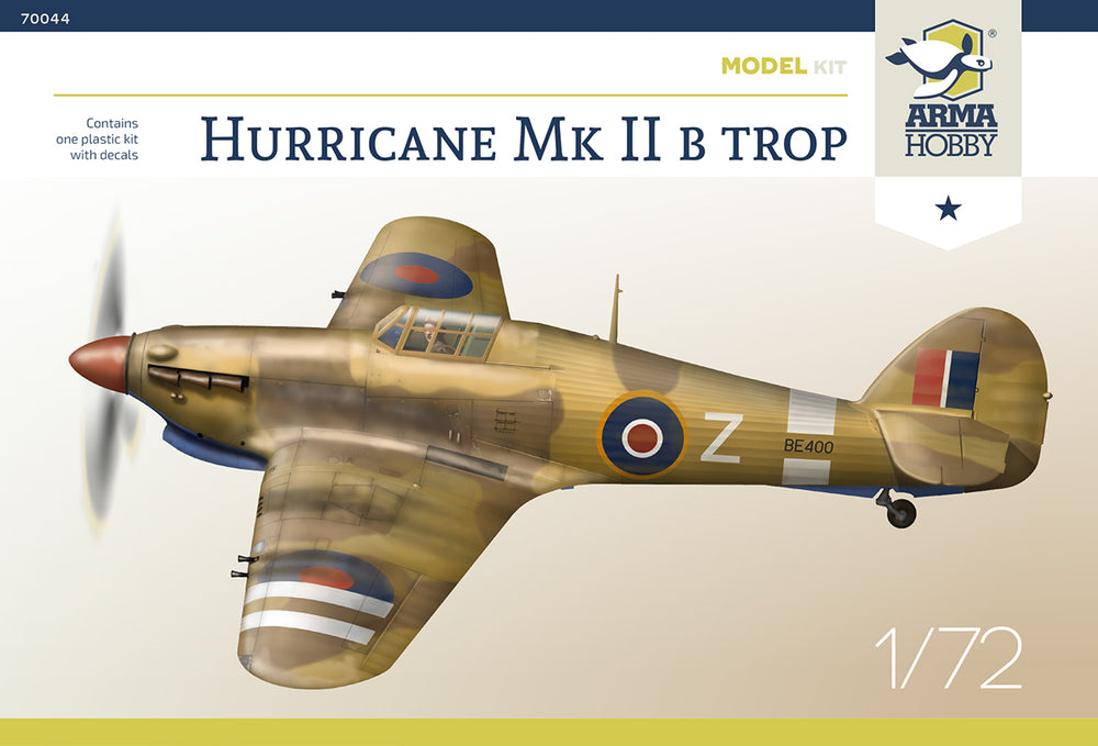 Arma Hobby AH70044 1:72 Hawker Hurricane Mk.IIb Trop with decals by Techmod