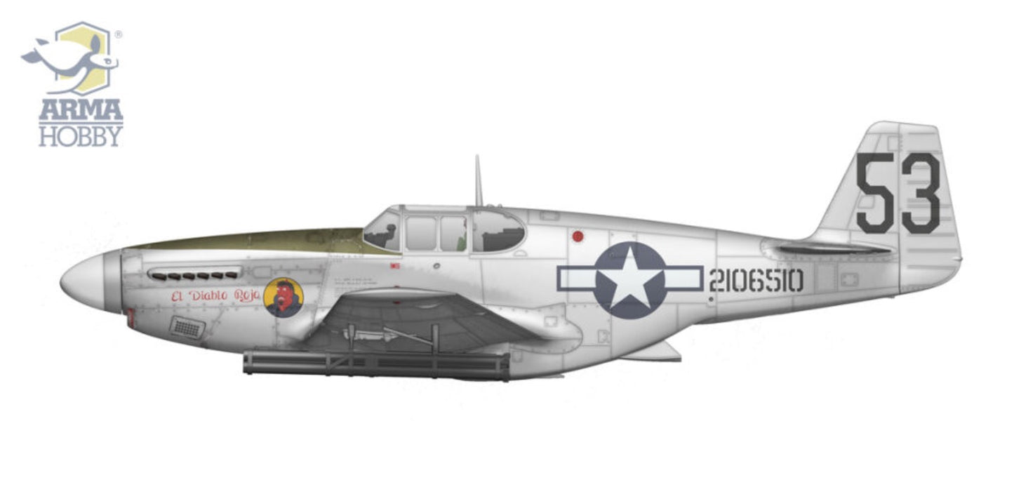 Arma Hobby AH70075 1:72 North-American P-51B Mustang..