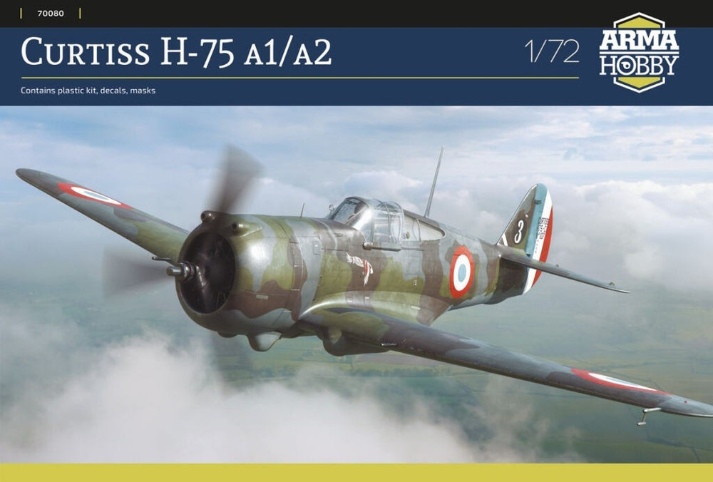Arma Hobby AH70080 Curtiss H-75 A1:A2 Fighter Model Kit 1:72