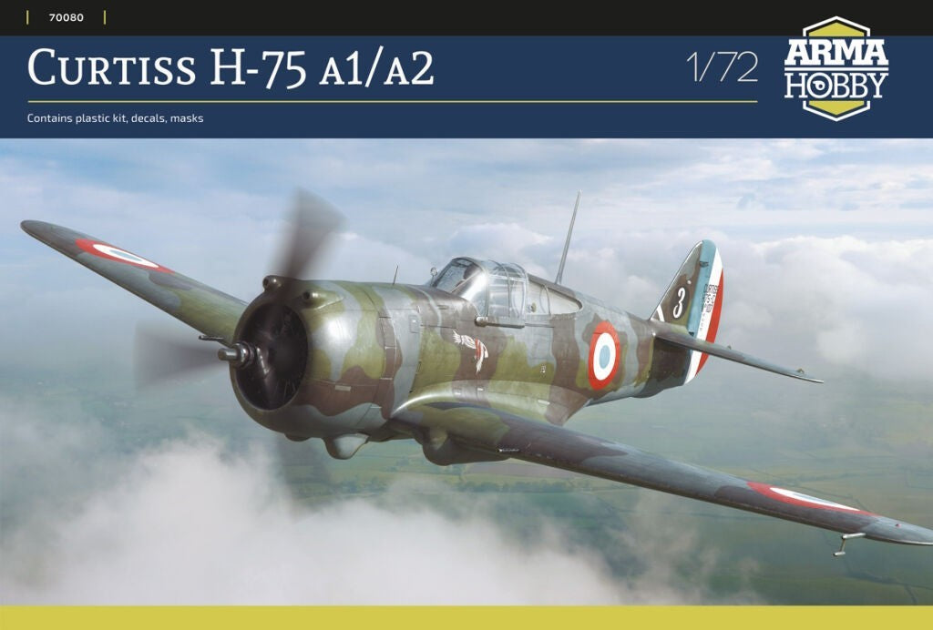Arma Hobby AH70080 Curtiss H-75 A1:A2 Fighter Model Kit 1:72