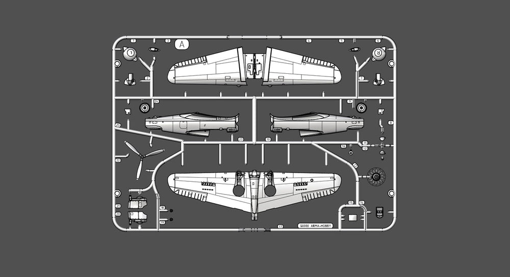 Arma Hobby AH70080 Curtiss H-75 A1:A2 Fighter Model Kit 1:72