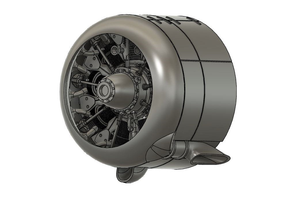 Airone Hobby AHL72070 1:72 CANT Z.506 Airone engine and cowling set