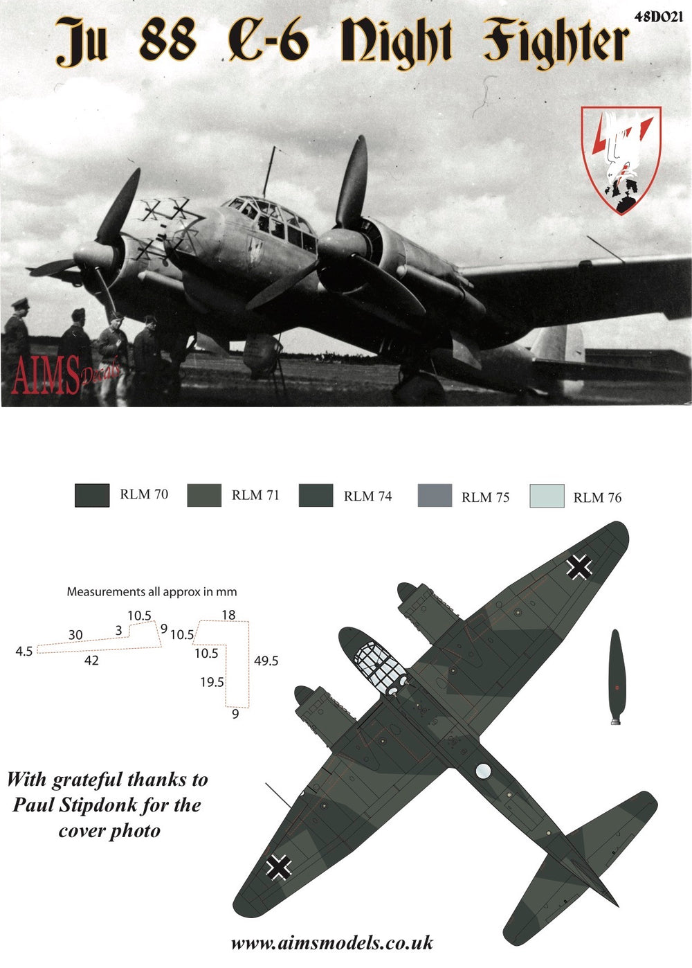 Aims AIMS48D021 1:48 Junkers Ju-88C-6 Night Fighters [Ju-88C-6b]