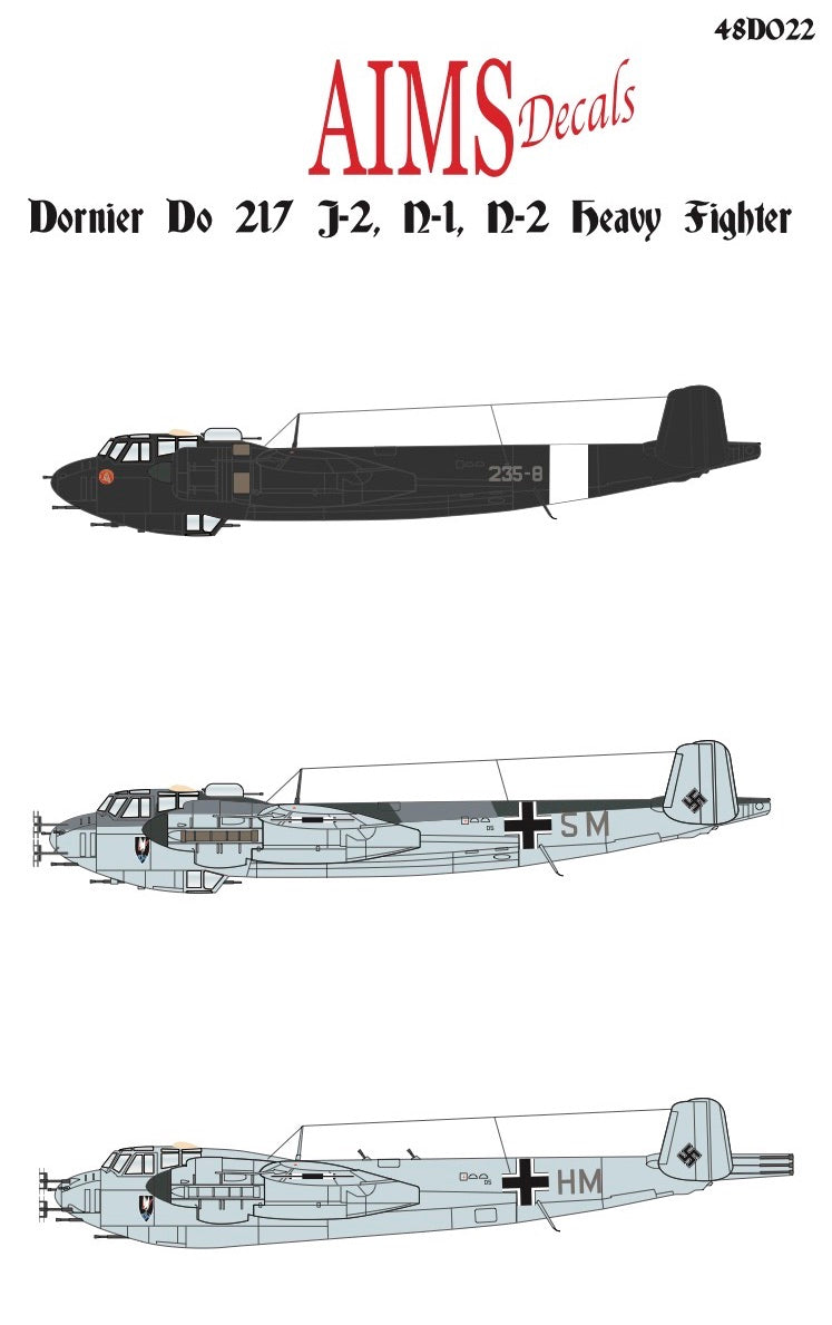 Aims AIMS48D022 1:48 Dornier Do-217N-1 Night Fighters